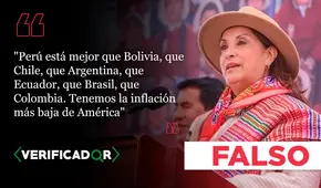 Es falso que el Perú tenga la inflación más baja de América a junio de 2025, como dijo Dina Boluarte
