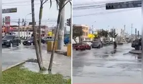 Vecinos reportan alta congestión vehicular en Chorrillos por colapso de desagüe en av. Guardia Civil