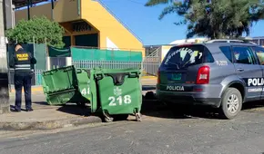 Abandonan feto en contenedor de basura en Arequipa