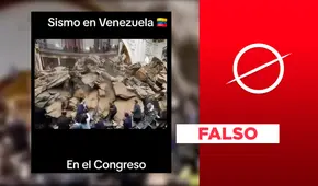 Este video no muestra el derrumbe del Parlamento venezolano tras un sismo: se trata de un montaje