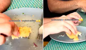 Captan a turista francés comiendo ceviche y remoja su pan en la leche de tigre: “Eso es pecado mortal”