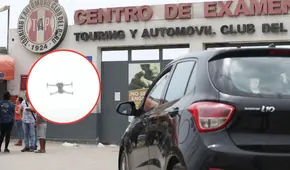 Touring alerta sobre mafias que usan drones para grabar exámenes para la obtención de licencias de conducir en Conchán