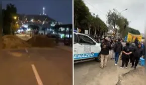 Tráfico intenso se registró en la Costa Verde por montículos de tierra que dejó enfrentamiento entre pescadores y municipales