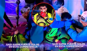 Said Palao sufre fuerte accidente en ‘EEG’ y llora en vivo al ver su nariz: fue atendido de emergencia y trasladado a una clínica