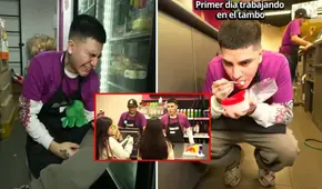 Cristorata sorprende al trabajar en Tambo y bromea con pregunta sobre su sueldo a clienta: "Aquí me pagan más"
