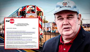 Tren de López Aliaga fue vendido: documentos de Caltrain revelan que no hubo una donación Tren de López Aliaga fue vendido: documentos de Caltrain revelan que no hubo una donación