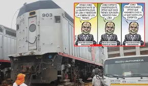 De representante a concesionario: Carlincatura de hoy expone las maniobras realizadas para la adquisición de los trenes en Lima De representante a concesionario: Carlincatura de hoy expone las maniobras realizadas para la adquisición de los trenes en Lima