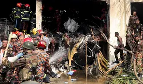 Tragedia en Bangladesh: avión militar se estrella contra escuela y deja al menos 19 muertos y 100 heridos