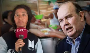 Dirigente de olla común responde a López Aliaga tras ser insultada por reportar sangrecita podrida: "Pido que me respete y se retracte"