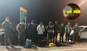 Puno: cae presunta banda con 32 paquetes de cocaína camuflados en mochilas