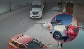 Chofer pierde la pierna tras impacto de tráiler contra su auto en Arequipa: camión se había despistado