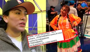 'La Chola Puca' denuncia ser víctima de extorsión y expone aterradores chats: delincuentes le piden S/10.000 por su circo 'La Chola Puca' denuncia ser víctima de extorsión y expone aterradores chats: delincuentes le piden S/10.000 por su circo