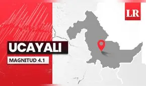 Temblor de magnitud 4,1 se sintió en Ucayali hoy, según IGP