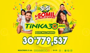 ¡No reventó el Pozo Millonario! Resultados de La Tinka del domingo 27 de julio: conoce los números ganadores