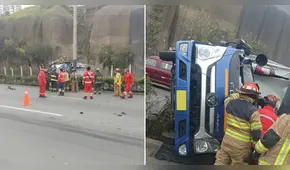 Choque de camión con poste de alumbrado público deja un fallecido en la Costa Verde, en Magdalena del Mar
