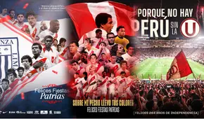 Alianza Lima, Universitario y clubes de la Liga 1 saludaron al Perú por sus 204 años de independencia: "Orgullosos de nuestros colores"