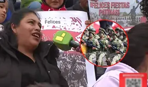 Madre conmueve al llegar desde Tarma para ver desfilar a su hijo en la Gran Parada Militar por Fiestas Patrias 2025: "Me siento orgullosa"