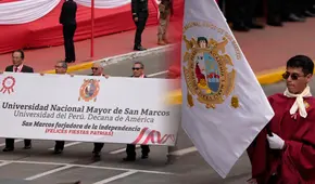 Así fue la participación de San Marcos en la Gran Parada y Desfile Cívico Militar 2025 tras 6 años de ausencia