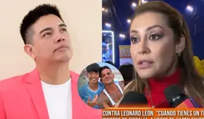 Karla Tarazona le advierte a Leonard León que sus hijos quieren contar cómo es él como padre: “Cuando tengan 18 lo harán”