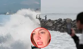 Yiddá Eslava molesta contra personas que van a la playa pese a alerta de tsunami en Perú: "¡No se metan al mar!"