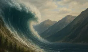 El tsunami más grande de la historia superó los 520 metros de altura y destruyó todo a su paso en 1958