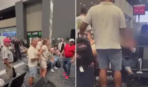 Hombre se hace viral tras agredir a pasajera que ocupó una silla en el aeropuerto 'El Dorado' de Colombia: "se levanta o la levanto"