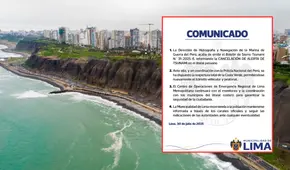 MML reabre la Costa Verde y dispone reanudar el tránsito vehicular y peatonal tras cancelación de alerta de tsunami