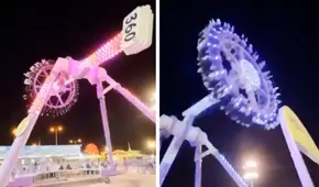 Juego mecánico se parte en dos y se cae de varios metros en Arabia Saudita: al menos 23 heridos y 4 en estado grave