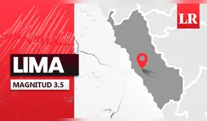 Temblor de magnitud 3,5 se sintió en Lima hoy, según IGP