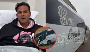 Christian Domínguez aclara video viral sobre maniobra peligrosa del conductor del bus de la Gran Orquesta: "Es maldad"