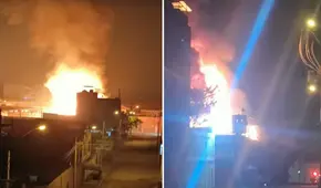 Incendio de gran magnitud consumió planta de gas en Puente Piedra