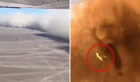 Turistas graba la llegada de la tormenta de arena mientras sobrevolaban las Líneas de Nasca y usuarios bromean con el hecho: "Como en La Momia"