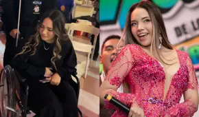 Alondra Huarac es retirada en silla de ruedas en plena grabación de su programa por problemas de salud