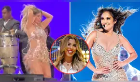 Yahaira Plasencia sorprendió con sensual ‘baile de la boa’ junto a Corazón Serrano en Trujillo y redes estallan: “La reencarnación de Jennifer López”