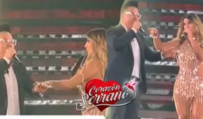 Yahaira Plasencia tuvo insólita reacción en pleno concierto de Corazón Serrano: animador del grupo no la dejó cantar 'El exmachito'