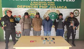 Desarticulan banda 'Los Auquish de Juliaca', presuntamente dedicada al robo de celulares