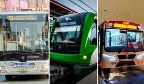 Feriado miércoles 6 de agosto: estos serán los horarios del Metropolitano, Metro de Lima, Corredores y AeroDirecto Feriado miércoles 6 de agosto: estos serán los horarios del Metropolitano, Metro de Lima, Corredores y AeroDirecto