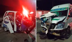 Mototaxista sale a trabajar y pierde la vida tras colisionar violentamente con miniván en Juliaca