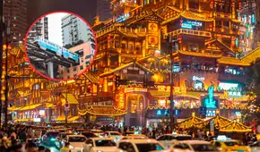 La increíble ‘Ciudad Cyberpunk’ de China: tiene un tren que atraviesa un edificio y extranjeros se impresionan por su 'diseño futurista’