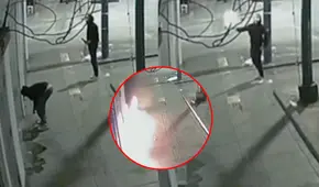 La Victoria: cámaras captan a presuntos extorsionadores en intento de incendiar almacén de telas cerca a Gamarra