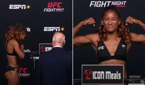 Una estrella de UFC sufre un percance con su ropa en el pesaje y la escena se vuelve viral