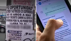 Ofrecían el trabajo soñado por redes sociales, pero terminaron siendo estafas en Lima: "Me obligaron a pagar cursos" Ofrecían el trabajo soñado por redes sociales, pero terminaron siendo estafas en Lima: "Me obligaron a pagar cursos"