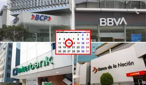 ¿Habrá atención en los bancos este 13 de agosto en Loreto por el día no laborable? Revisa los horarios BCP, Interbank y BBVA y más