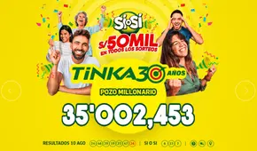 Resultados de La Tinka del miércoles 13 de agosto de 2025: conoce los últimos números ganadores, el pozo millonario y más