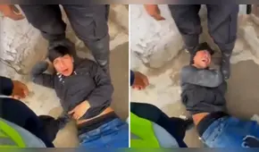 Delincuente llora al ser capturado cuando trataba de forcejear la puerta de una casa en VMT: "No me puede detener" Delincuente llora al ser capturado cuando trataba de forcejear la puerta de una casa en VMT: "No me puede detener"