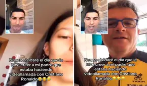 Joven engaña a su papá y le hace creer que está en videollamada con Cristiano Ronaldo: "Eres mi ídolo" Joven engaña a su papá y le hace creer que está en videollamada con Cristiano Ronaldo: "Eres mi ídolo"