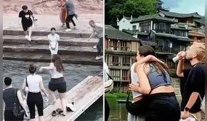 Turista española en China se vuelve viral en redes sociales tras rescatar a un niño de un río: "No pensé, solo salté"