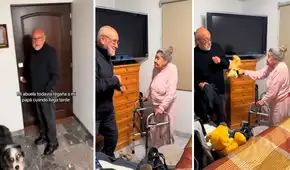 Abuelita de 90 años regaña a su hijo de 70 por llegar tarde a casa: "A esa edad son rebeldes"