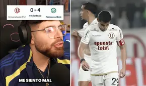 'La Cobra' expresa su desazón tras la derrota de Universitario ante Palmeiras en la Copa Libertadores: ''Me siento mal''