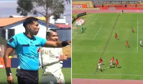 ¡Polémica en Huancayo! Álex Valera anotó el 2-0 de Universitario, pero el VAR y el árbitro lo anularon por milimétrico offside